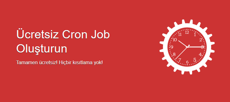 Ücretsiz Cron Job Oluşturun